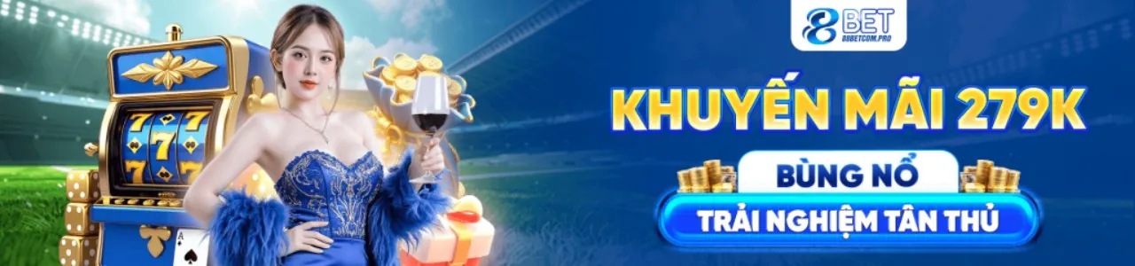Sân vận động bóng đá sôi động với logo FCB8 và khán giả cổ vũ